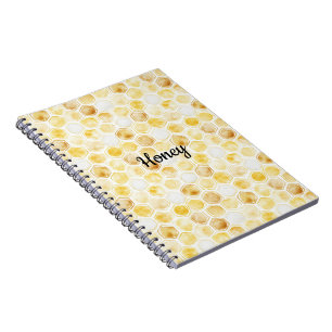 Gold Yellow Honeycomb Notebook
