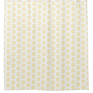 Gold Yellow Sun Bath Shower Curtain