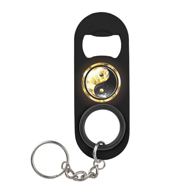 Gold Yin Yang on black (Front)