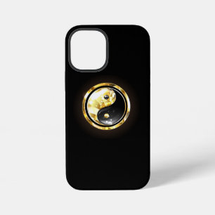 Gold Yin Yang on black iPhone 12 Mini Case