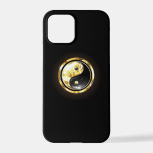 Gold Yin Yang on black iPhone 12 Pro Case
