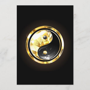 Gold Yin Yang on black Programme