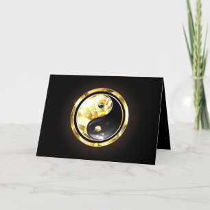 Gold Yin Yang on black Programme