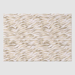 Gold Zebra Print Tissue Paper