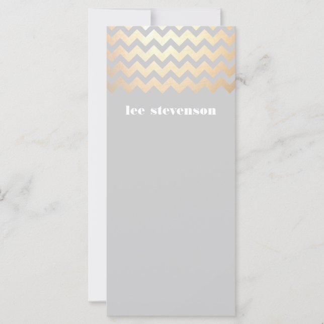 Gold Zig Zag Pattern Black (Front)