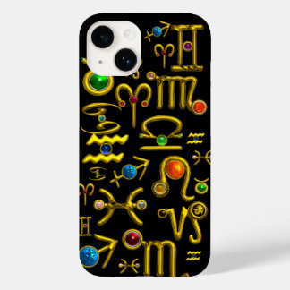 GOLD ZODIAC BIRTHDAY JEWELS,GEMSTONES,ASTROLOGY Case-Mate iPhone 14 CASE