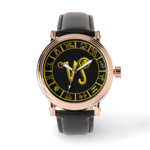 GOLD ZODIAC BIRTHDAY SIGNS /CAPRICORN WATCH