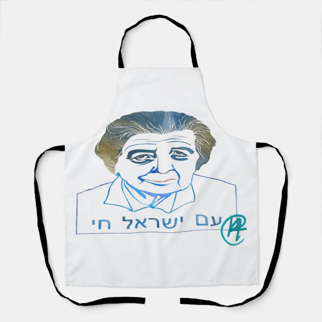 Golda Meir Yearbook Art Apron (Front)