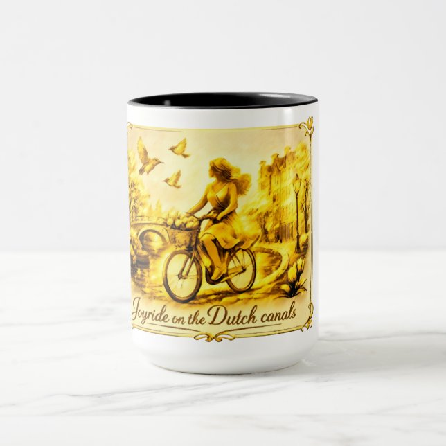 GoldAmsterdam Buoyant Minimalistic ArtisticObscure Mug (Center)