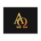 Golden "3-D" Alpha and Omega Symbol