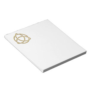 Golden "3-D" Holy Trinity Symbol 2 Notepad
