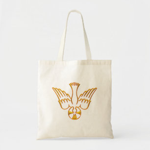 Golden 3-D Look Descent of Holy Spirit Tote Bag