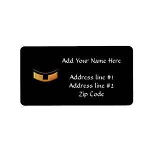 Golden "3-D" Priest/Minster Collar Label