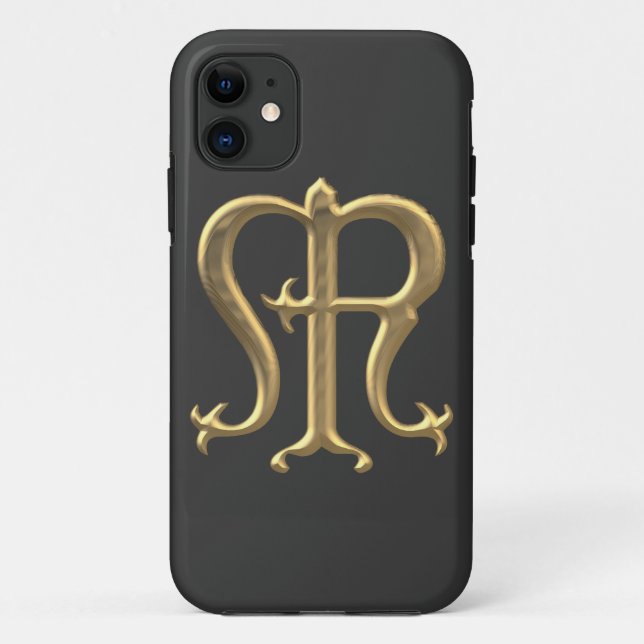 Golden "3-D" Virgin Mary Symbol Case-Mate iPhone Case (Back)