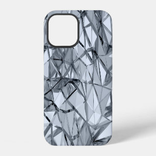 Golden 3D Metal: Geometric Background iPhone 12 Case