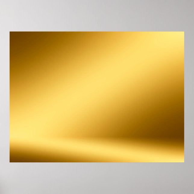 Golden 3d room. Background3d, abstract, autumn, gr Poster (Front)