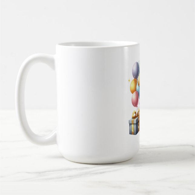 Golden 3rd Birthday Coffee Mug (Left)