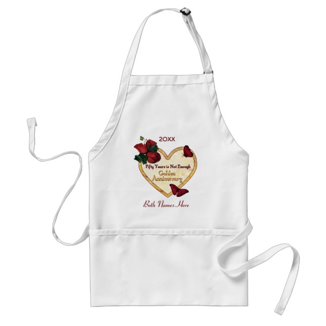 Golden 50 Anniversary Standard Apron (Front)