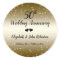 Golden 50th Wedding Anniversary Confetti Elegant