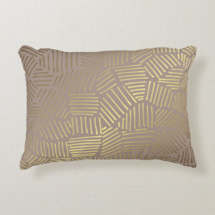 Golden abstract, elegant vintage background. decorative cushion