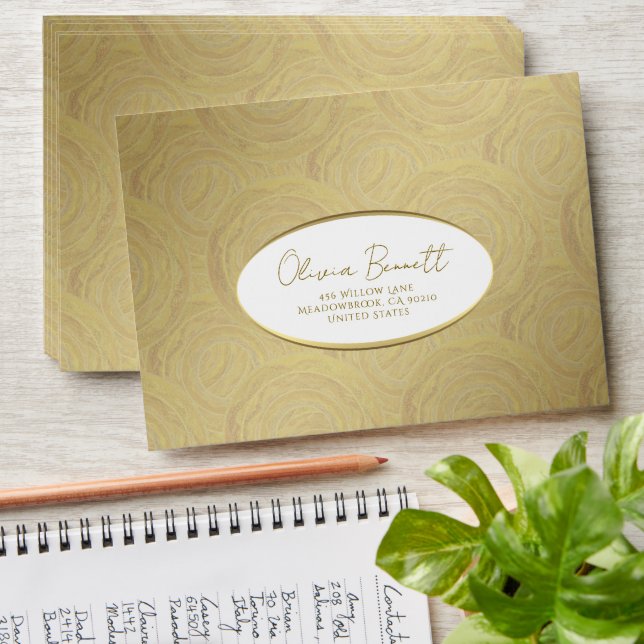 Golden Abstract Envelope (Stacked)