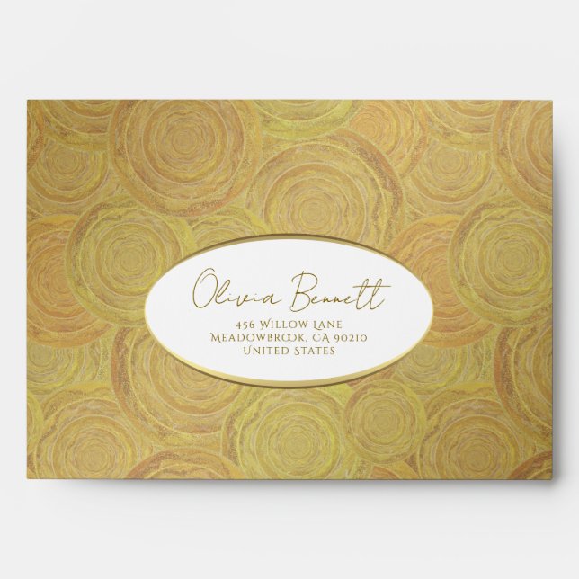 Golden Abstract Envelope (Front)