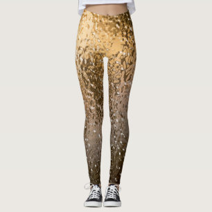 Golden Abstract Light Leggings