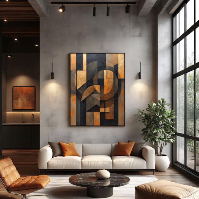 Golden Abstraction Canvas Print (Creator Uploaded)