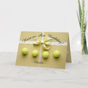 🎾Golden Ace Birthday Bliss Card