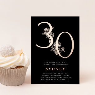 Golden Age 30th Birthday Party Rose Gold