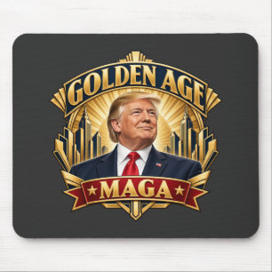 Golden Age Art Deco Portrait Mouse Pad