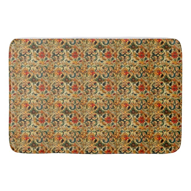 Golden Age Botanical  Bath Mat (Front)