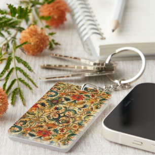 Golden Age Botanical Key Ring