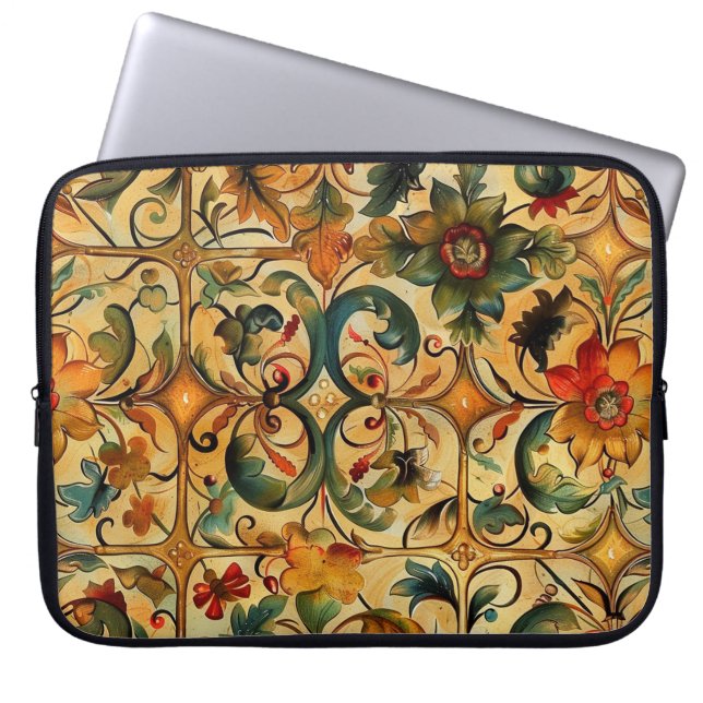 Golden Age Botanical  Laptop Sleeve (Front)