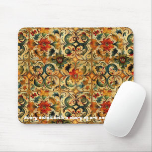 Golden Age Botanical Mouse Pad