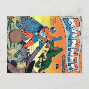 Golden Age Comic Art - Banner Comics Postcard