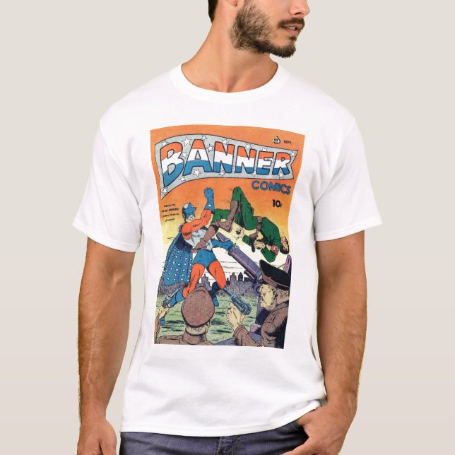 Golden Age Comic Art - Banner Comics T-Shirt (Front)