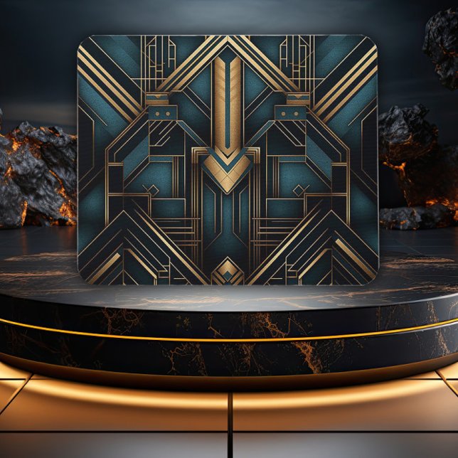 Golden Age Glamour Geometric Design Mouse Pad (Creator Uploaded)
