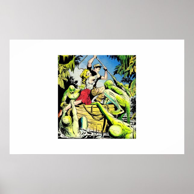 Golden age horror comics |60s Scary comics Poster (Front)