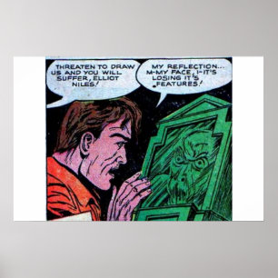 Golden age horror comics   90s Vintage comics Poster