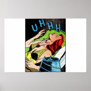 Golden age horror comics   scary retro comic 1940s poster