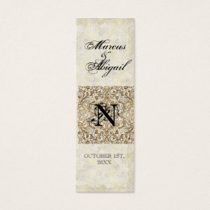 Golden Age of Elegance, Monogrammed Favour Gift Ta