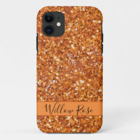 Golden amber sparkling glitter 