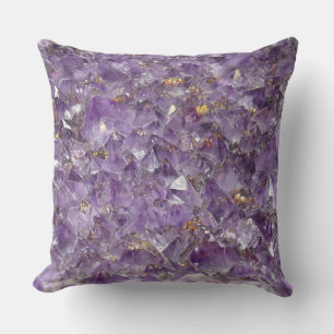 Golden Amethyst Shimmer Cushion
