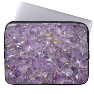 Golden Amethyst Shimmer Laptop Sleeve