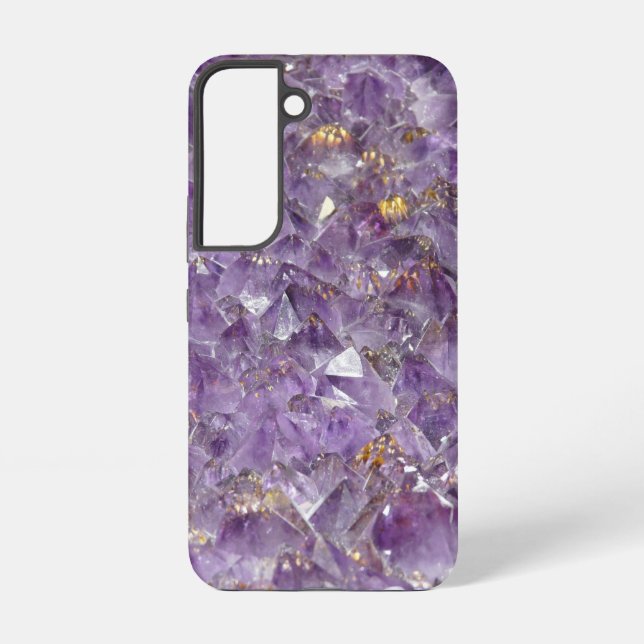 Golden Amethyst Shimmer Samsung Galaxy S22 Case (Back)