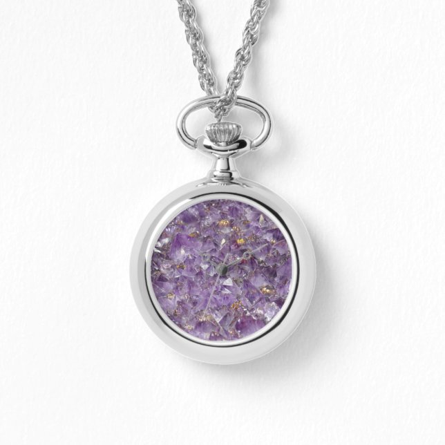 Golden Amethyst Shimmer Watch (Front)