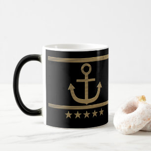 Golden Anchor, symbols of the love . Magic Mug