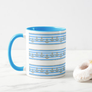 Golden Anchor, symbols of the love . Mug