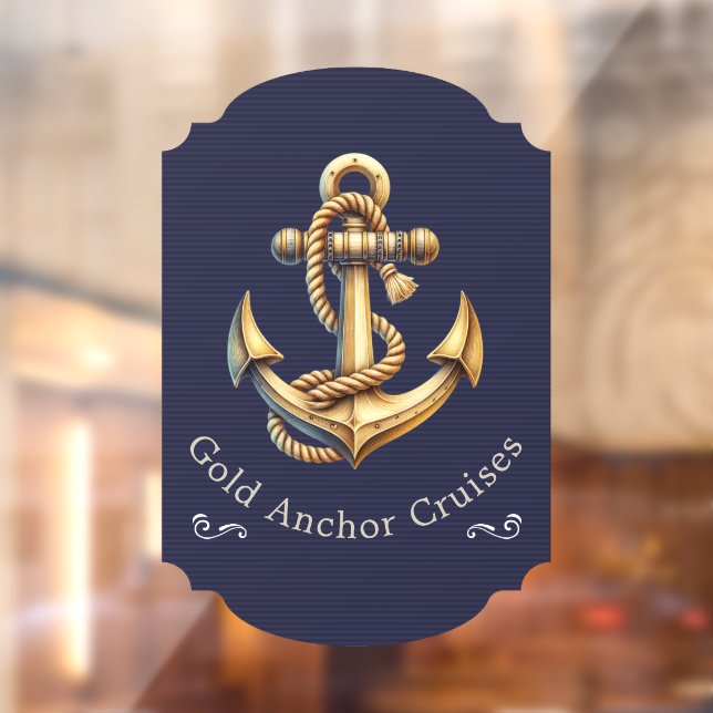 Golden Anchor Window Cling (Sheet 2)